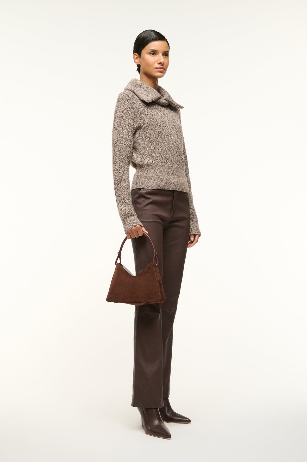 Valerie Shoulder Bag Mahogany | STAUD Sale