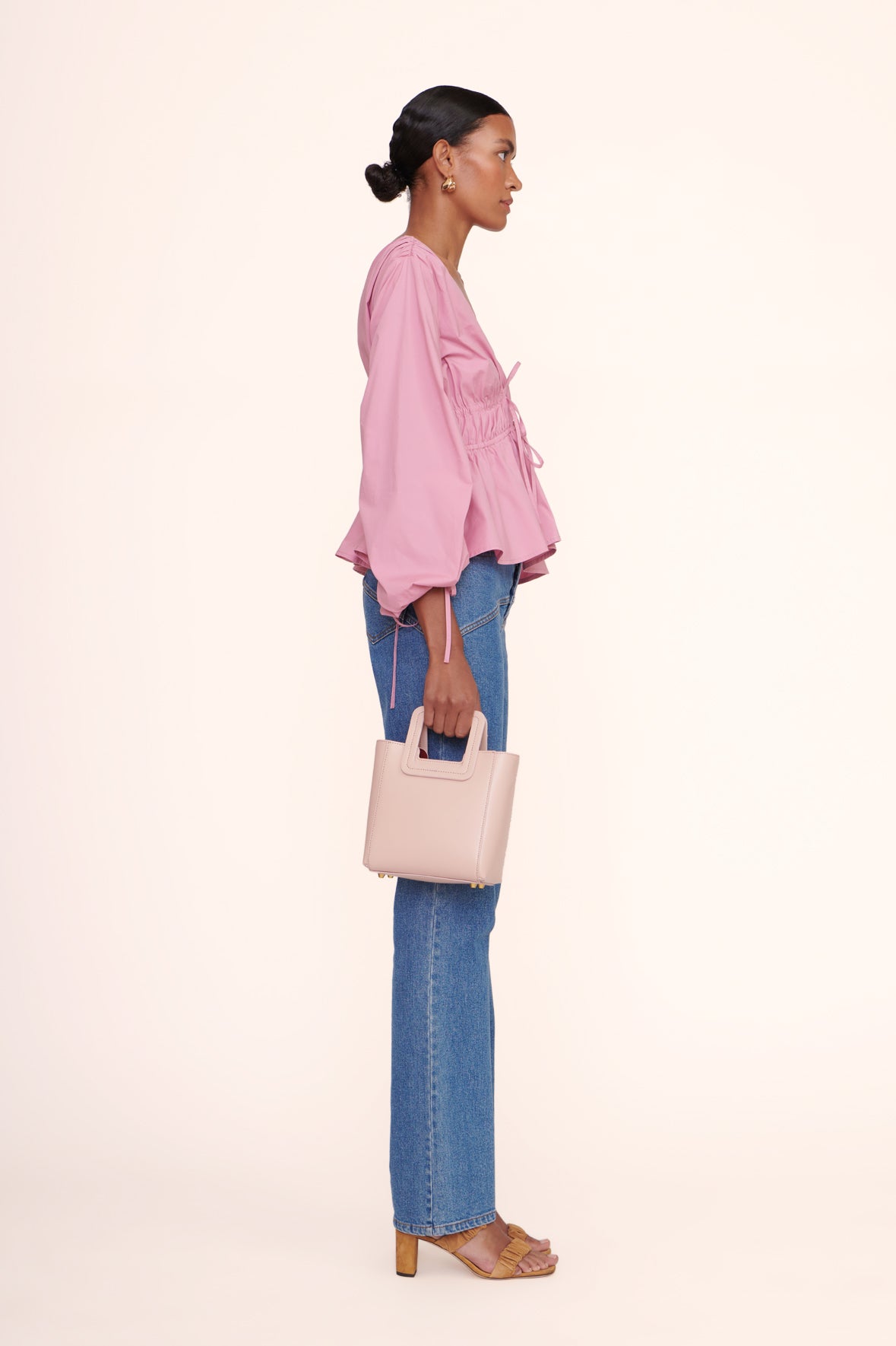 Mini Shirley Leather Bag - Blush | STAUD Featured