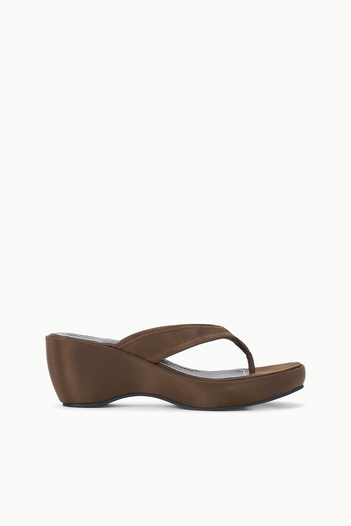 Remy Espresso Brown Platform Wedge Sandal - Staud | STAUD New