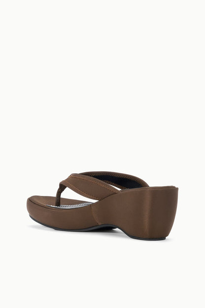 Remy Espresso Brown Platform Wedge Sandal - Staud | STAUD New