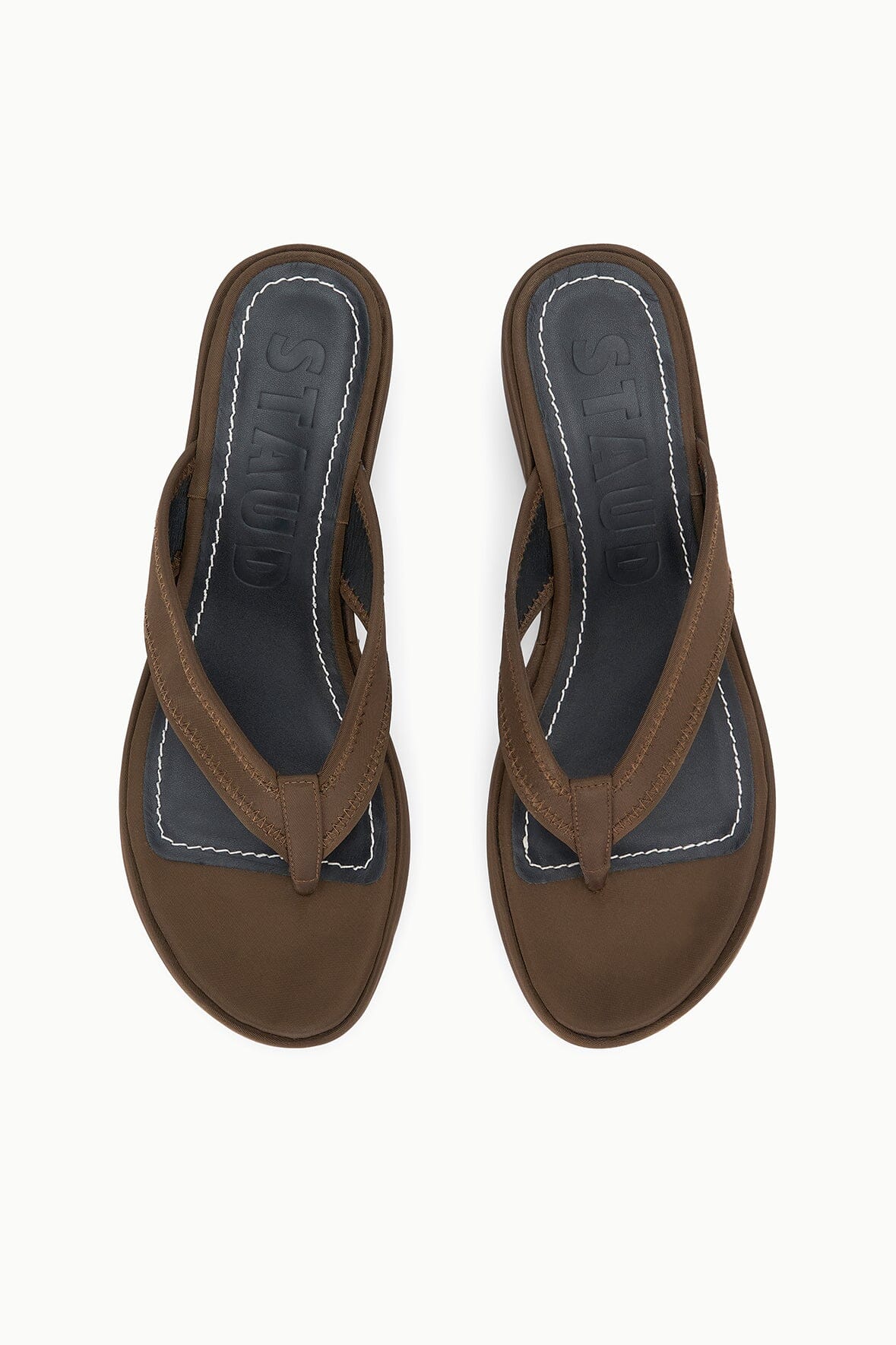 Remy Espresso Brown Platform Wedge Sandal - Staud | STAUD New