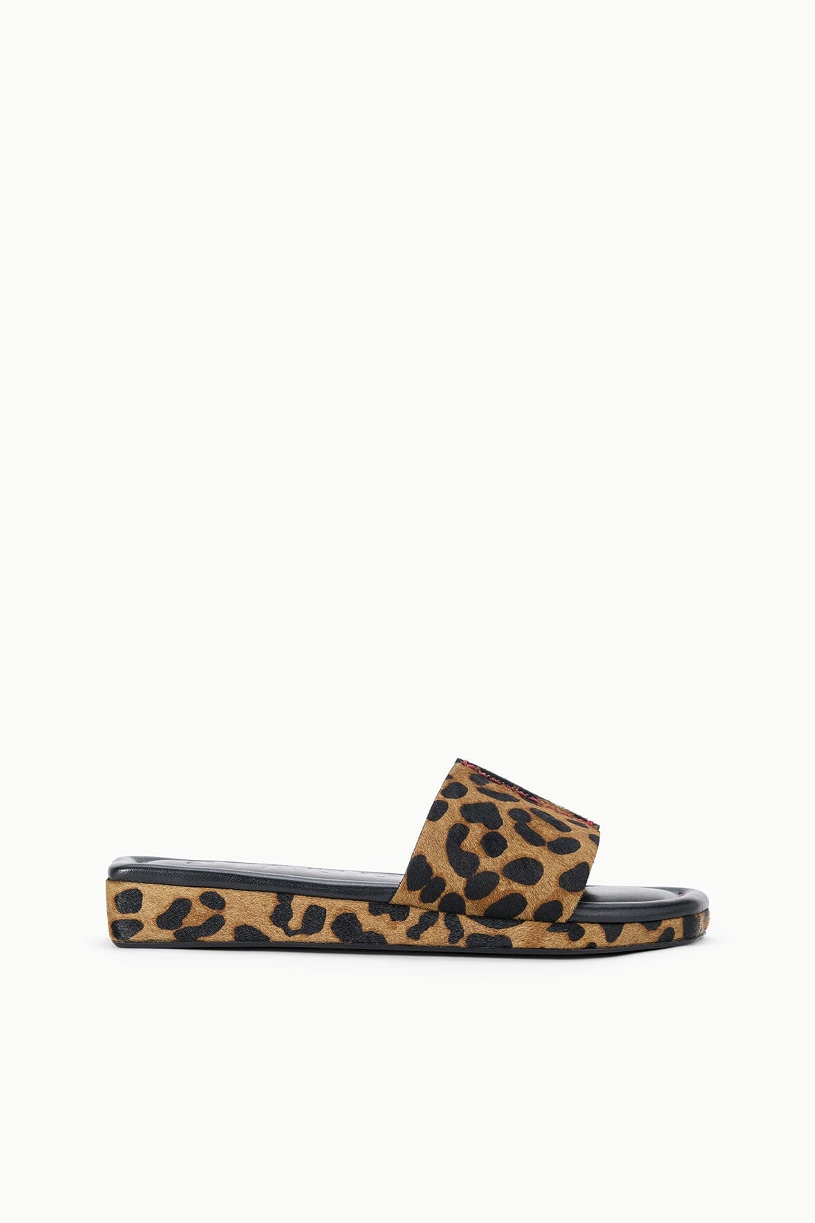 Fallon Cheetah Haircalf Platform Sandals - Staud | STAUD Special Offer