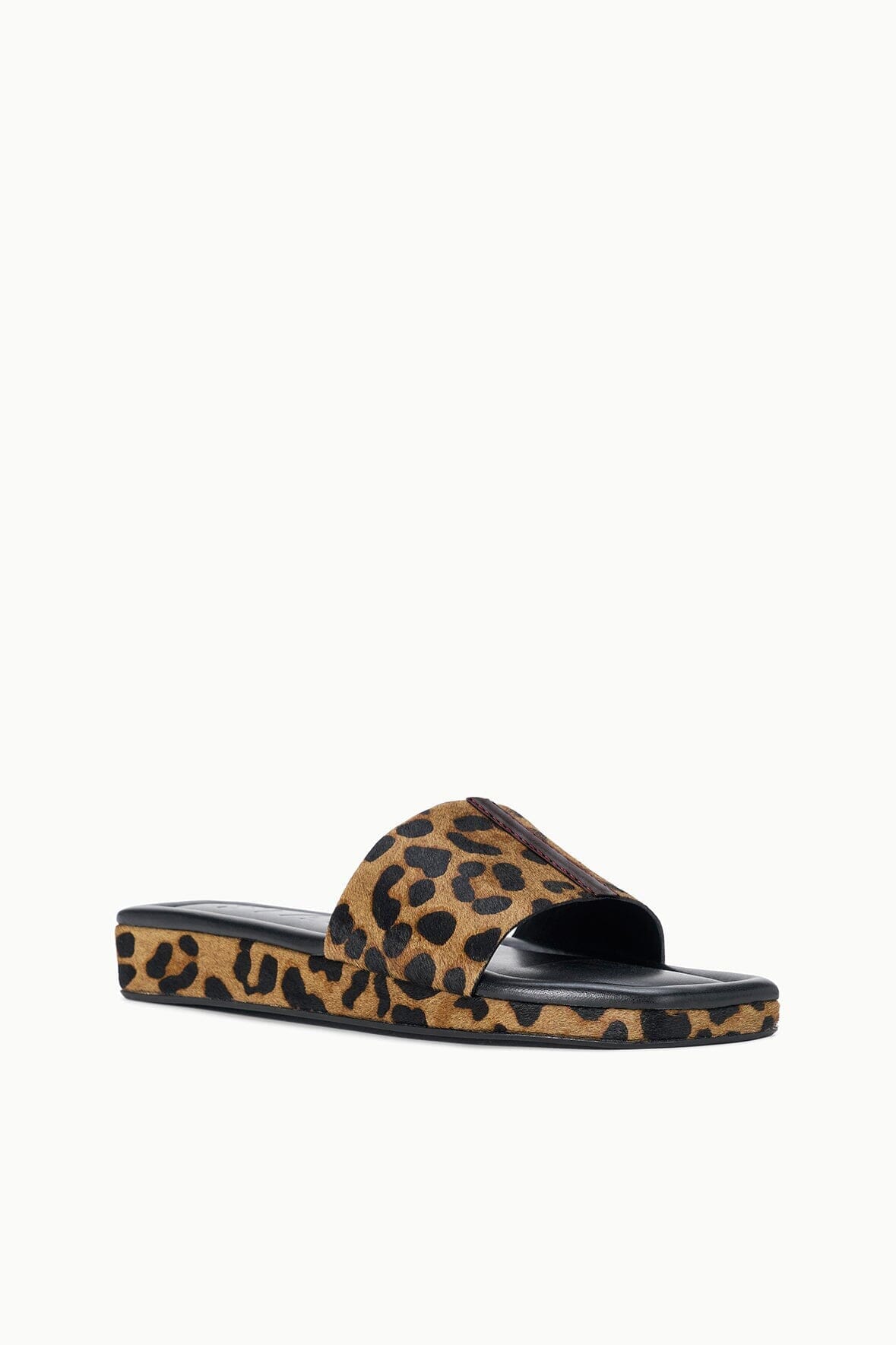 Fallon Cheetah Haircalf Platform Sandals - Staud | STAUD Special Offer