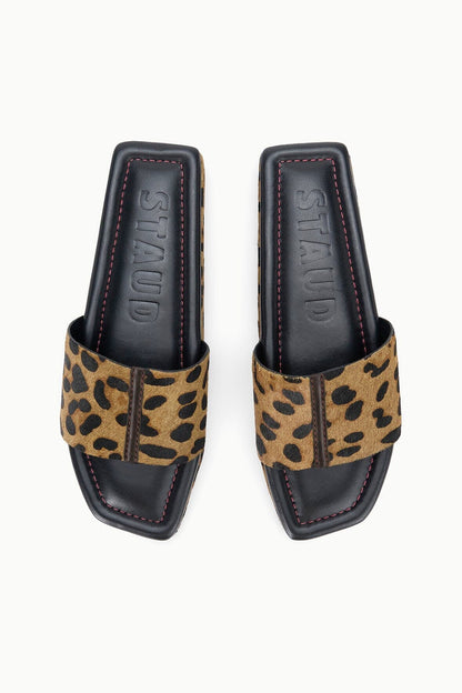 Fallon Cheetah Haircalf Platform Sandals - Staud | STAUD Special Offer