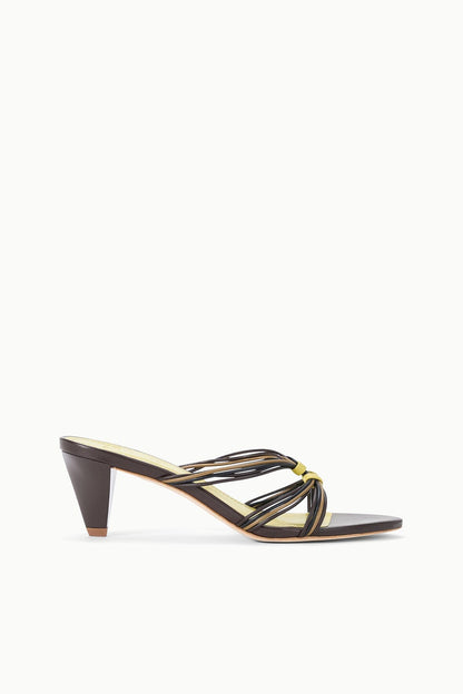 Carrie Mule Espresso Citron | STAUD Essential
