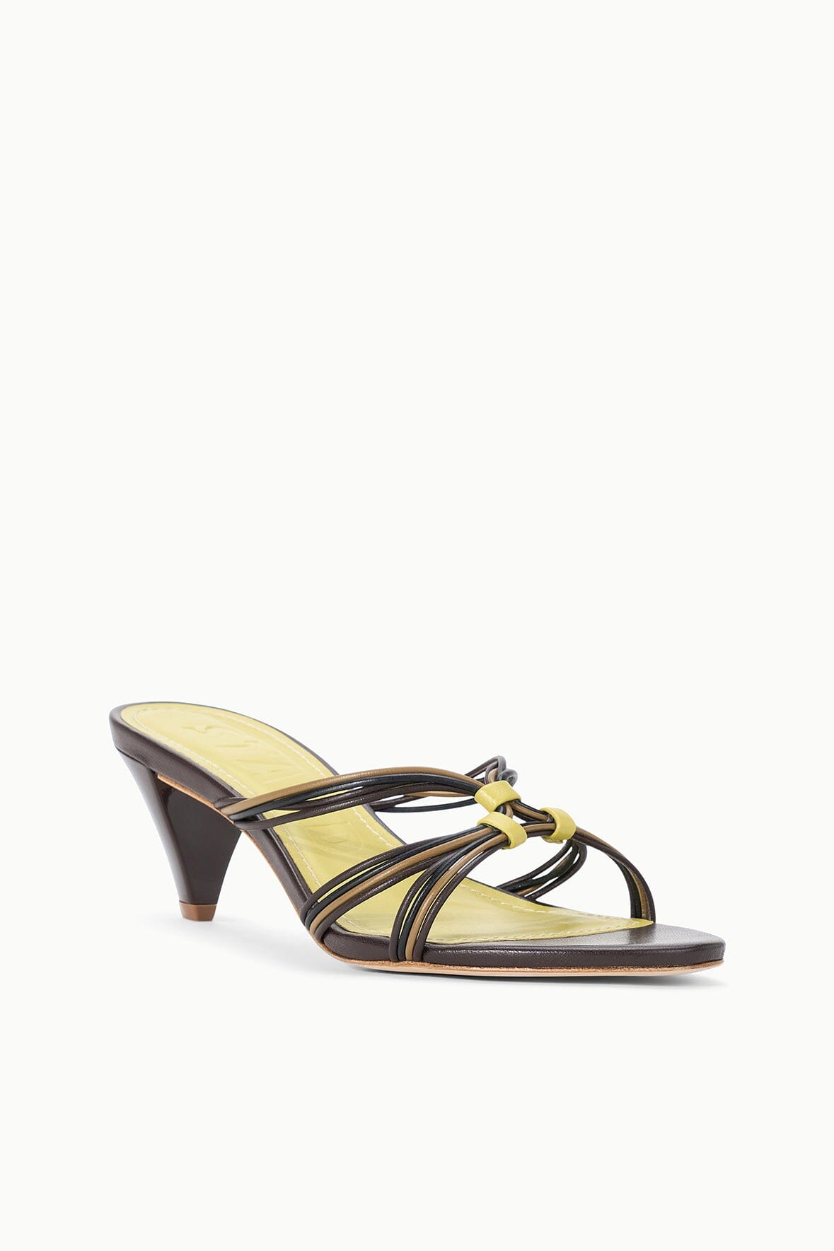 Carrie Mule Espresso Citron | STAUD Essential