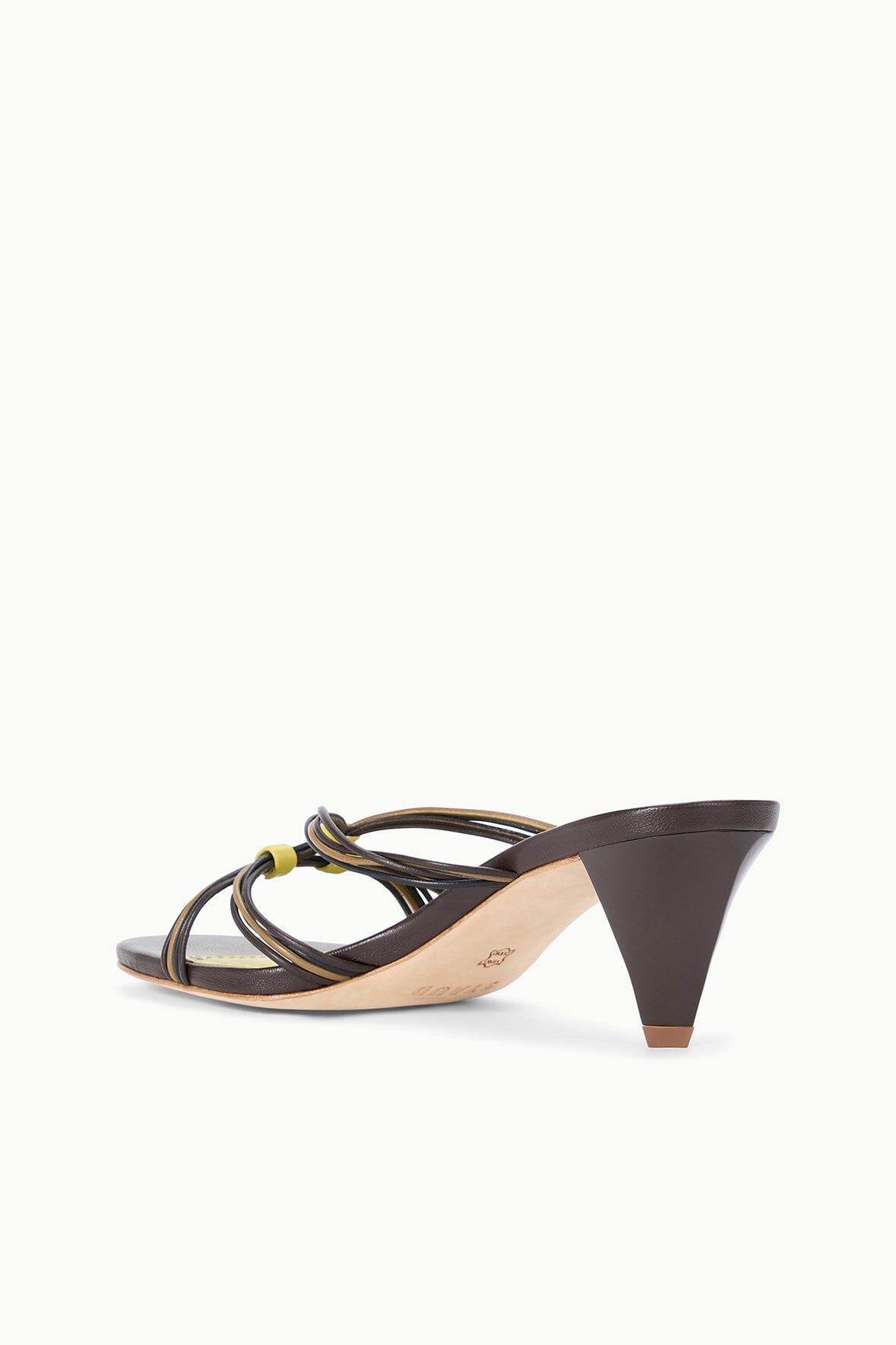 Carrie Mule Espresso Citron | STAUD Essential