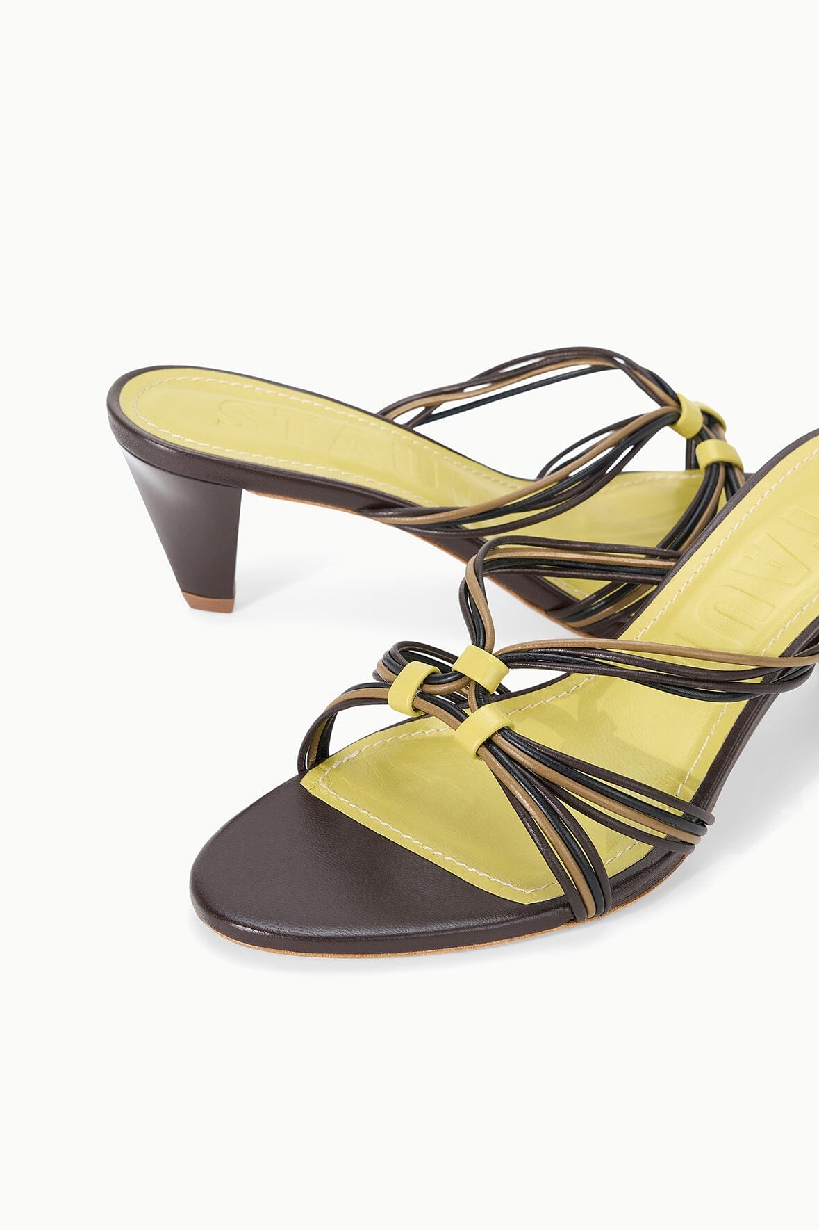 Carrie Mule Espresso Citron | STAUD Essential
