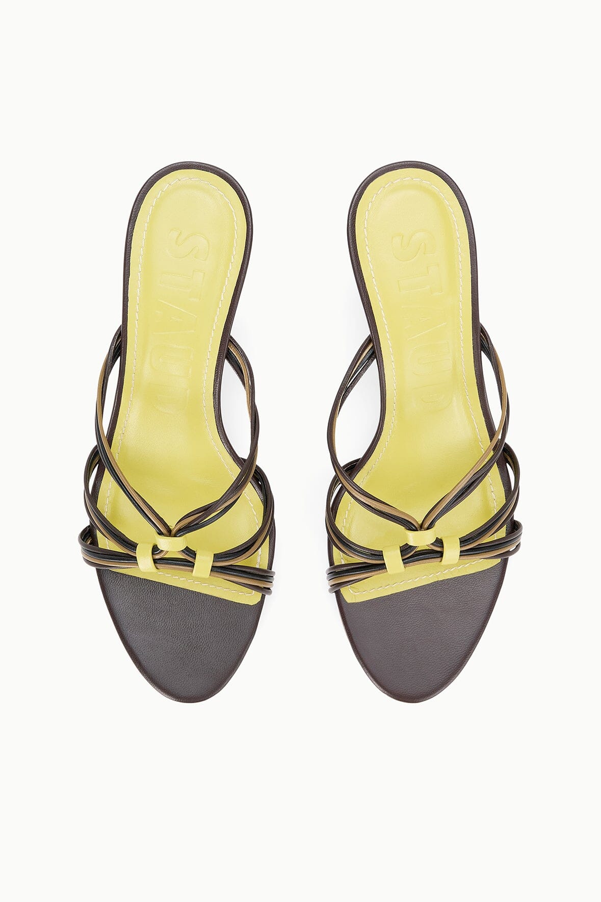 Carrie Mule Espresso Citron | STAUD Essential