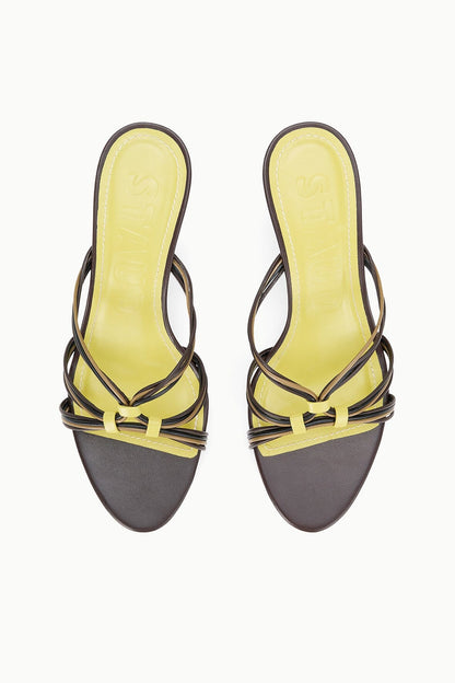 Carrie Mule Espresso Citron | STAUD Essential
