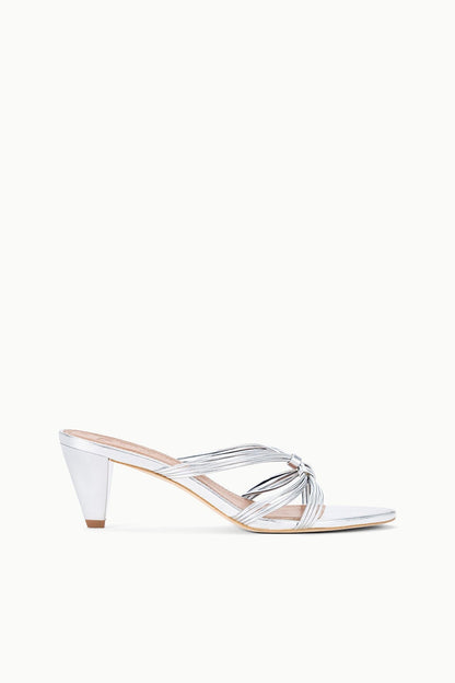 Carrie Mule Silver | STAUD Classic