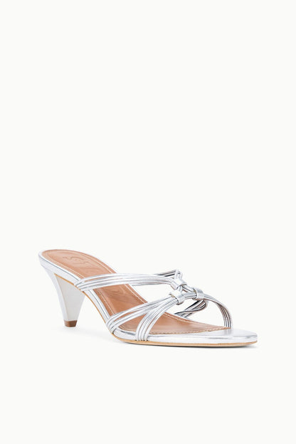 Carrie Mule Silver | STAUD Classic