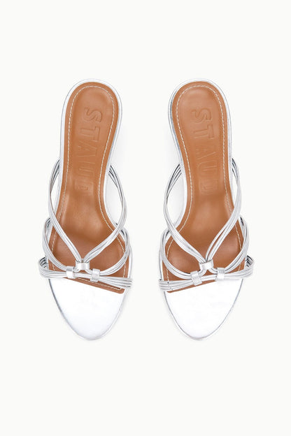 Carrie Mule Silver | STAUD Classic