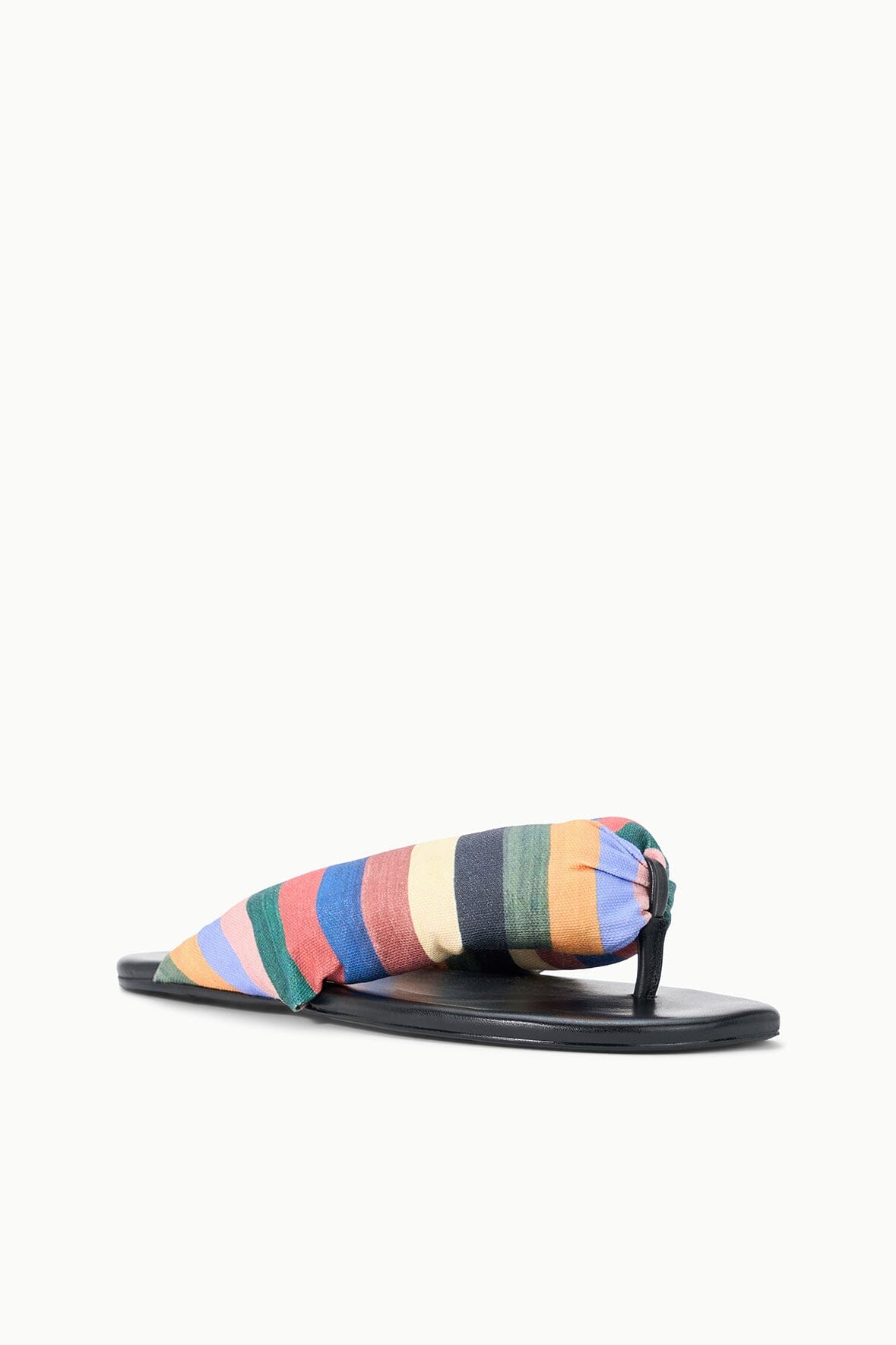Juno Multicolor Artist Stripe Puffy Thong Sandal - Staud | STAUD Signature