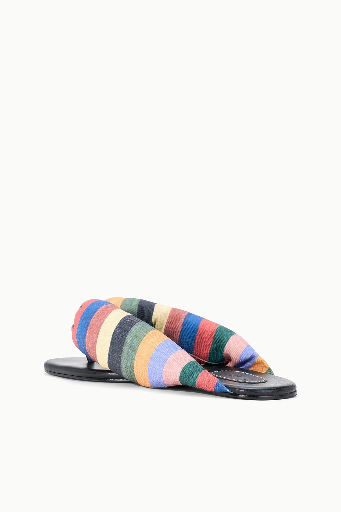 Juno Multicolor Artist Stripe Puffy Thong Sandal - Staud | STAUD Signature
