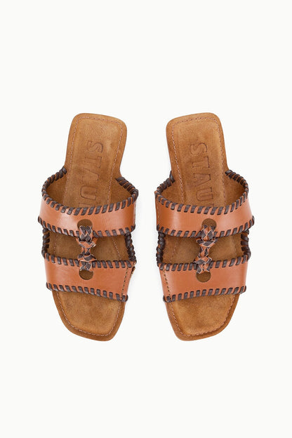 Mara Sandal Tabac | STAUD Exclusive
