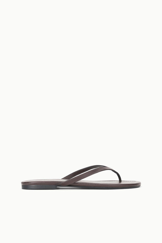 Freja Espresso Brown Nappa Leather Sandal | STAUD Deals