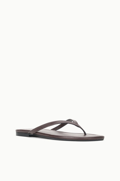 Freja Espresso Brown Nappa Leather Sandal | STAUD Deals