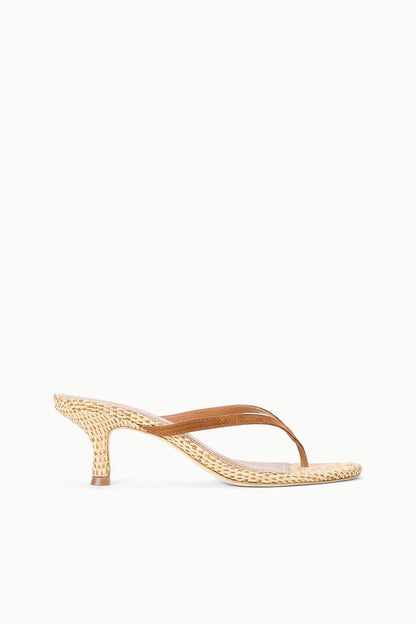 Freja Thong Kitten Heel Tabac Natural | STAUD Everyday