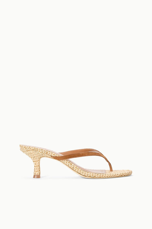 Freja Thong Kitten Heel Tabac Natural | STAUD Everyday