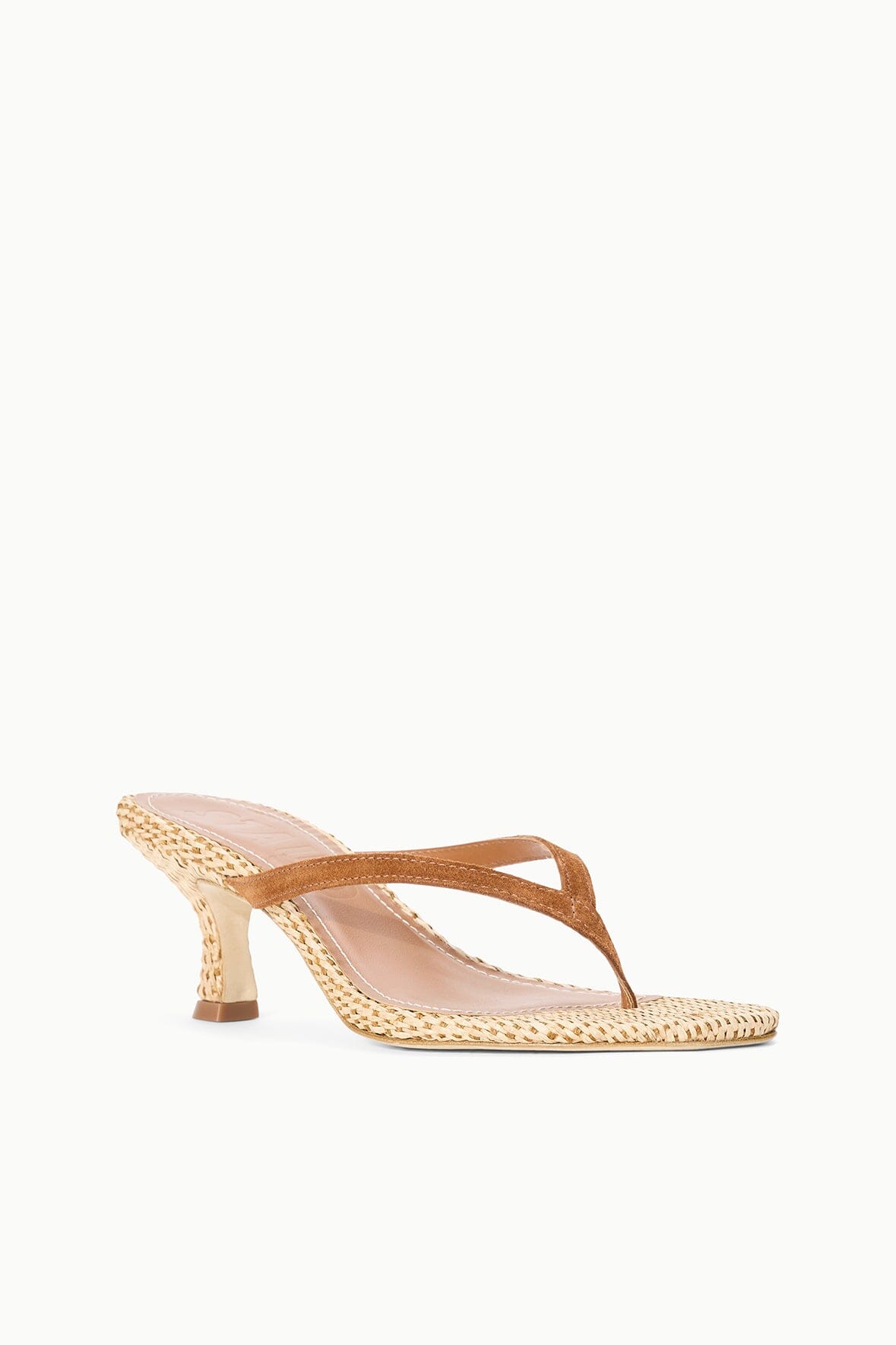 Freja Thong Kitten Heel Tabac Natural | STAUD Everyday