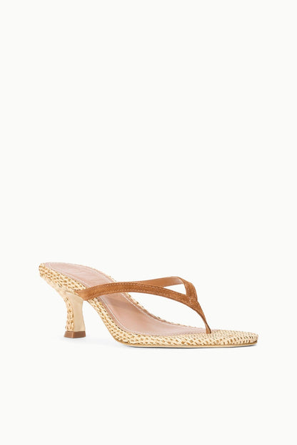 Freja Thong Kitten Heel Tabac Natural | STAUD Everyday