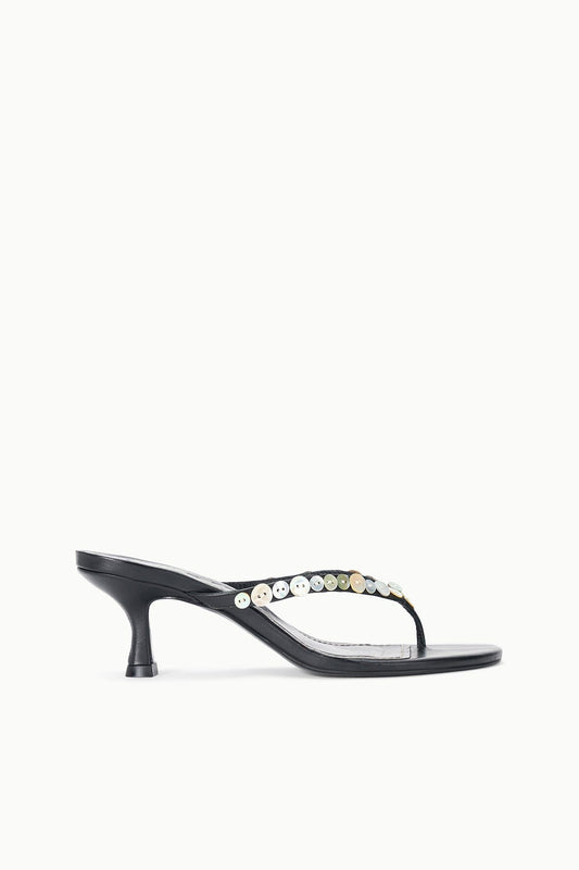 Freja Thong Kitten Heel Mother Of Pearl | STAUD New