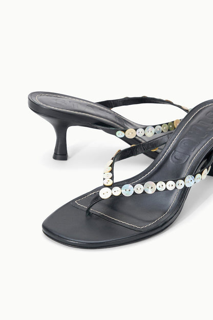 Freja Thong Kitten Heel Mother Of Pearl | STAUD New