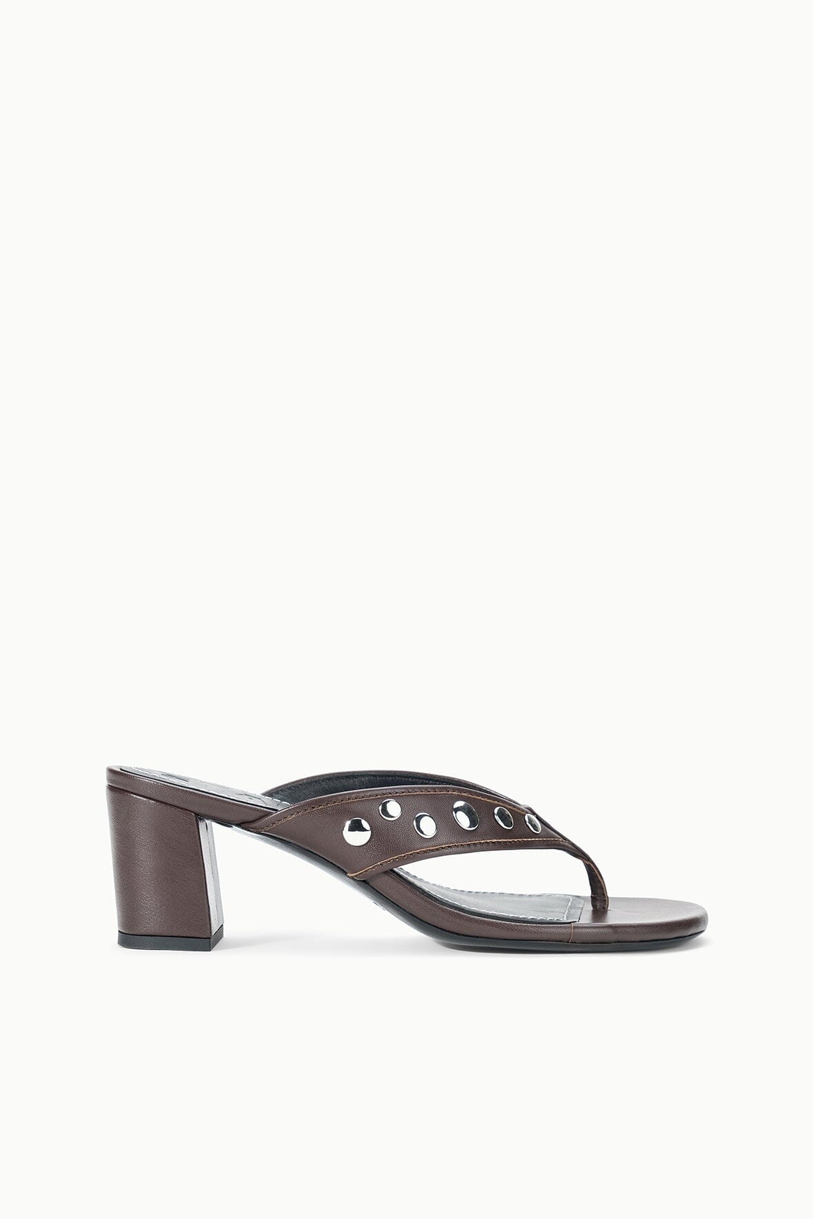 Nova Thong Heel Espresso Studs | STAUD Signature