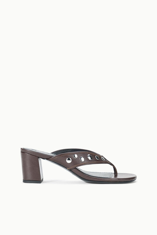 Nova Thong Heel Espresso Studs | STAUD Signature