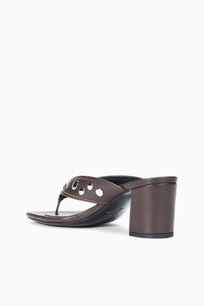 Nova Thong Heel Espresso Studs | STAUD Signature