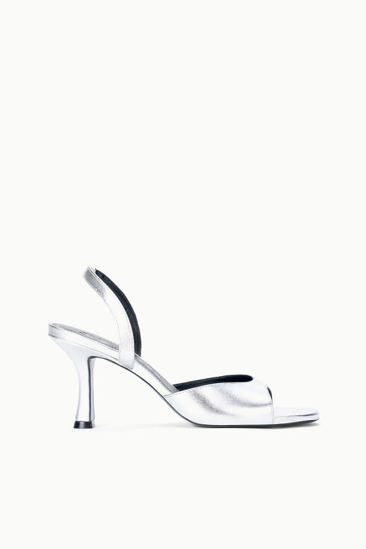 Brigitte Heel Silver | STAUD Customer Favorite