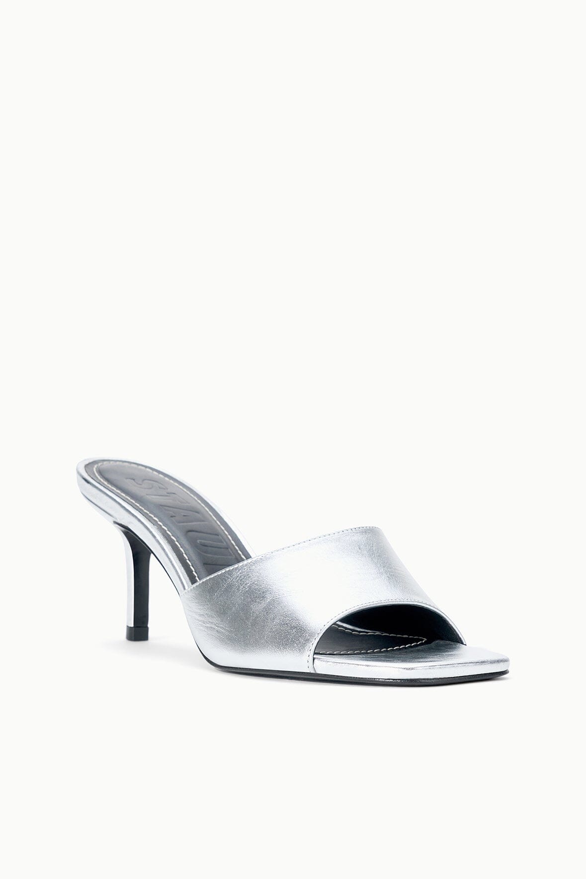 Bea Mule Silver | STAUD Essential