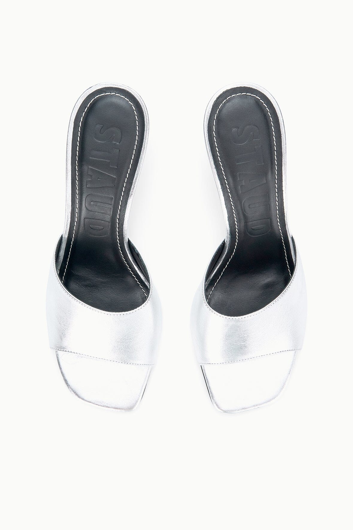 Bea Mule Silver | STAUD Essential