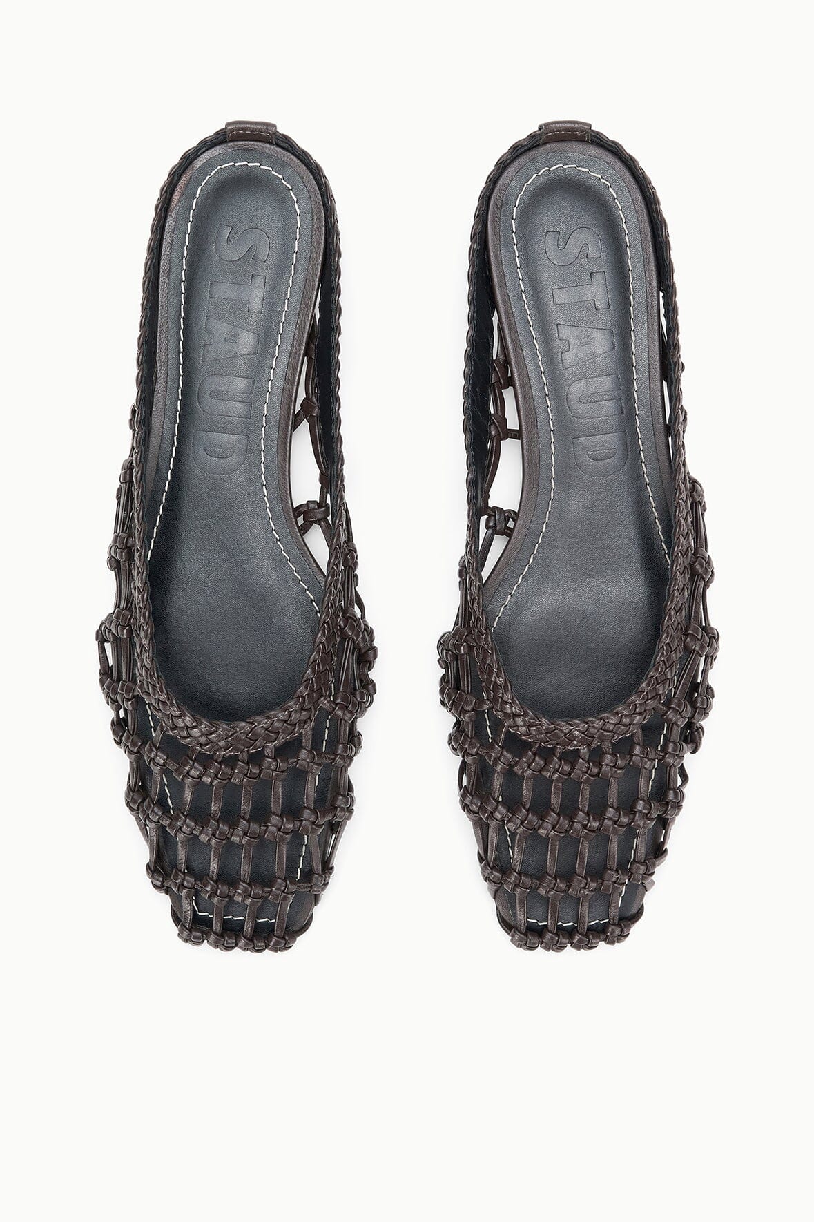 Otto Hand-Knotted Flat Mule Espresso | STAUD Popular