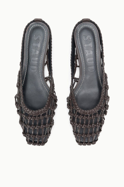 Otto Hand-Knotted Flat Mule Espresso | STAUD Popular