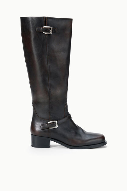 Brooklyn Flat Boot Espresso Distressed | STAUD Recommended