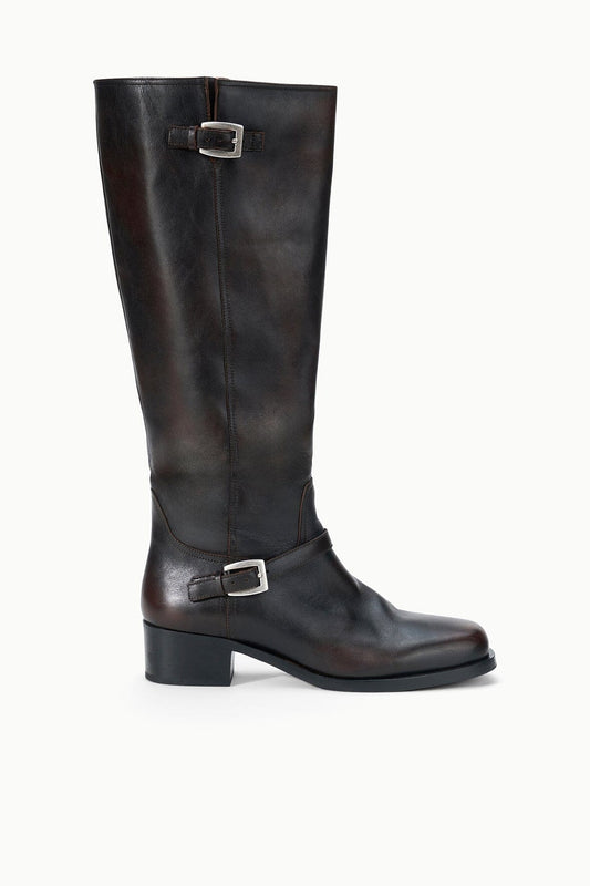 Brooklyn Flat Boot Espresso Distressed | STAUD Recommended