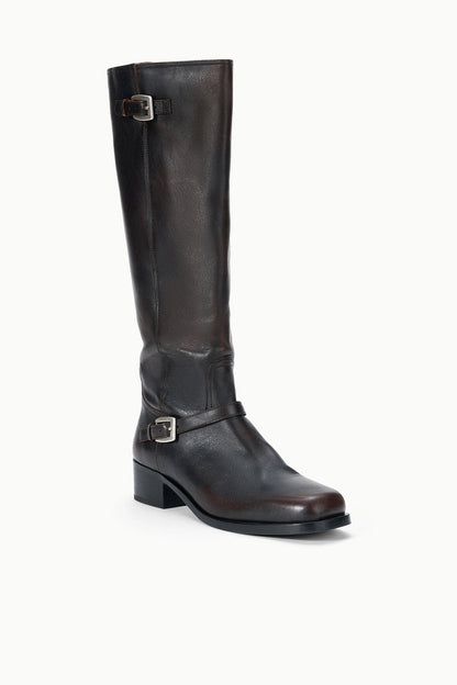 Brooklyn Flat Boot Espresso Distressed | STAUD Recommended
