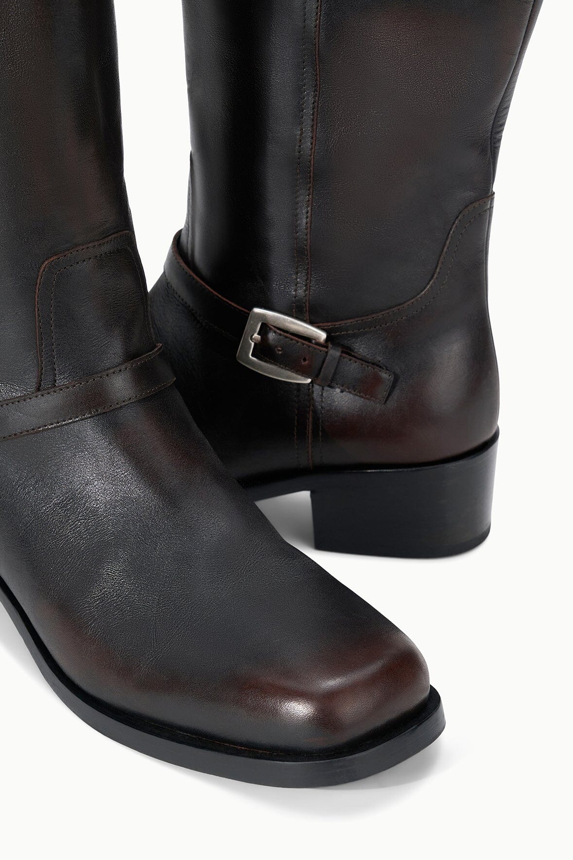 Brooklyn Flat Boot Espresso Distressed | STAUD Recommended