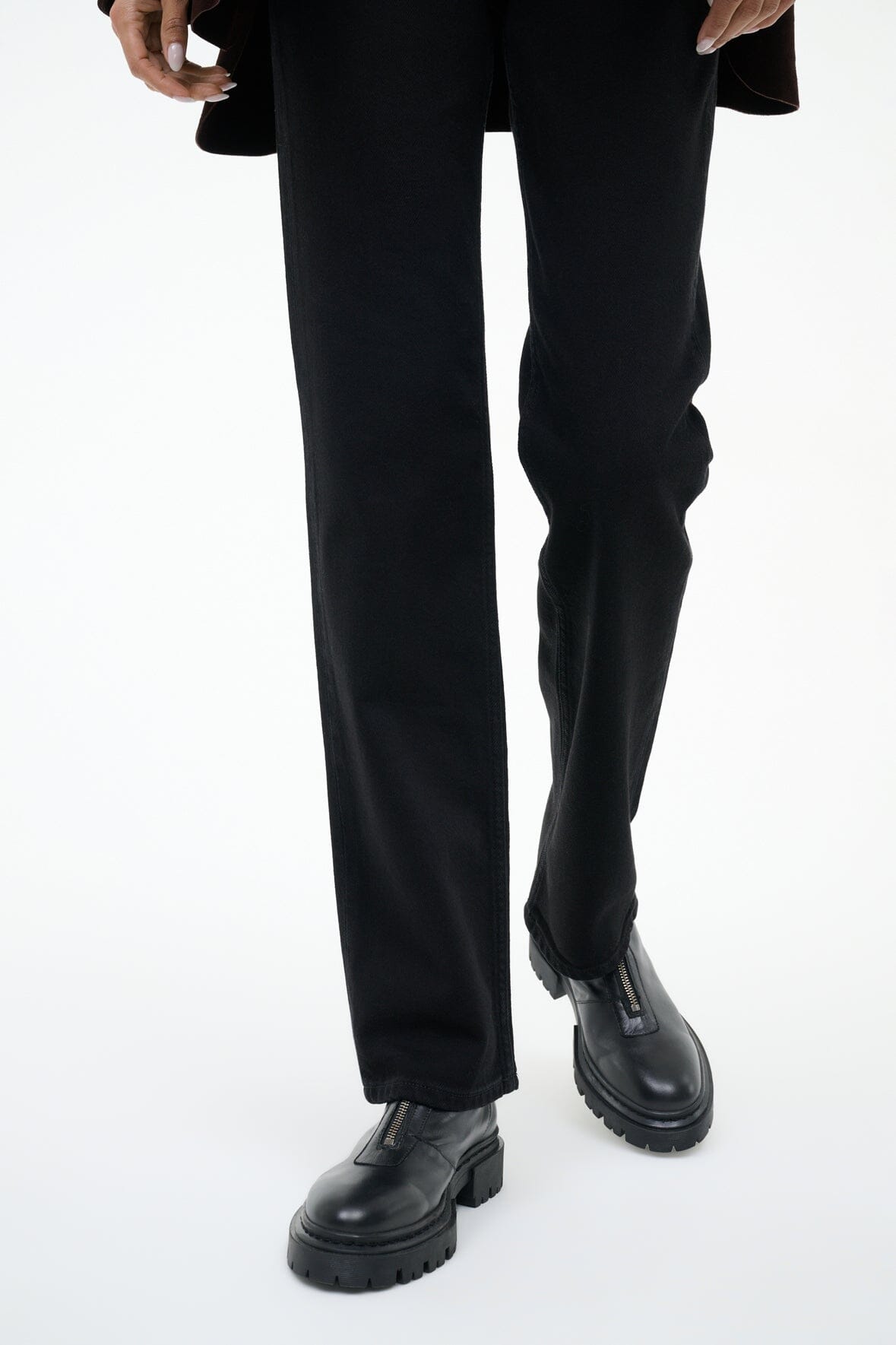 Miles Zip Ankle Boot Black | STAUD Signature