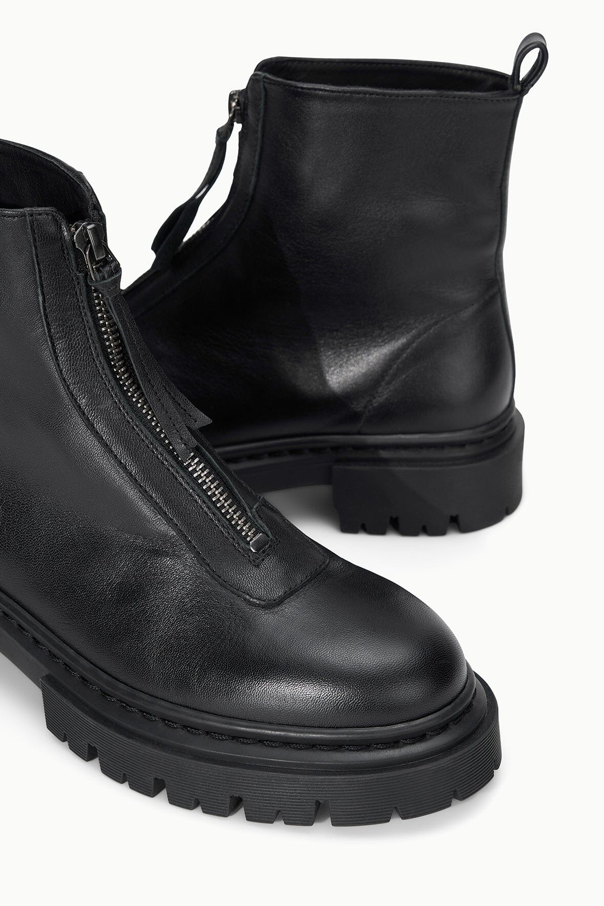 Miles Zip Ankle Boot Black | STAUD Signature