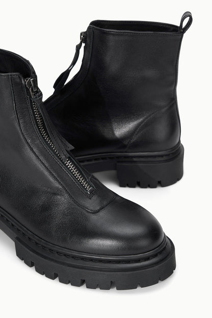 Miles Zip Ankle Boot Black | STAUD Signature