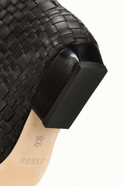 Wally Flat Boot Espresso Woven | STAUD Smart Buy