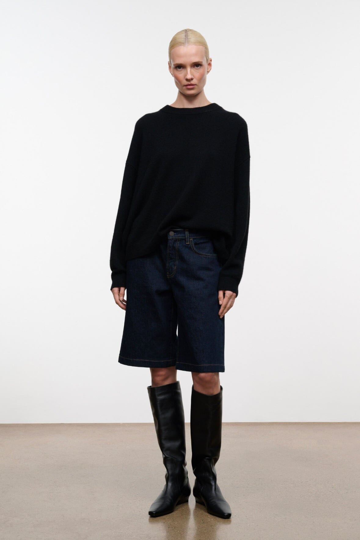 Wally Flat Boot Black | STAUD Great Value