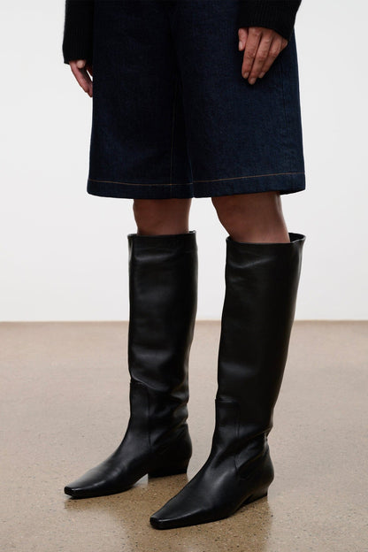 Wally Flat Boot Black | STAUD Great Value