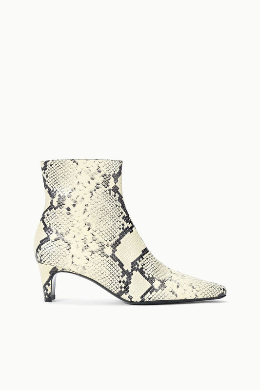 Wally Ankle Boot White Snake | STAUD Discount