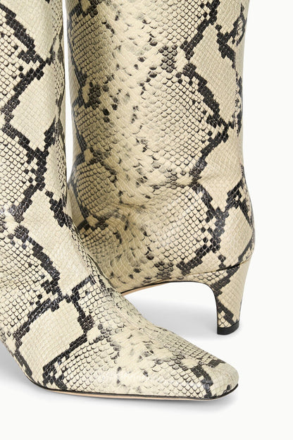 Wally Boot White Snake | STAUD Smart Buy