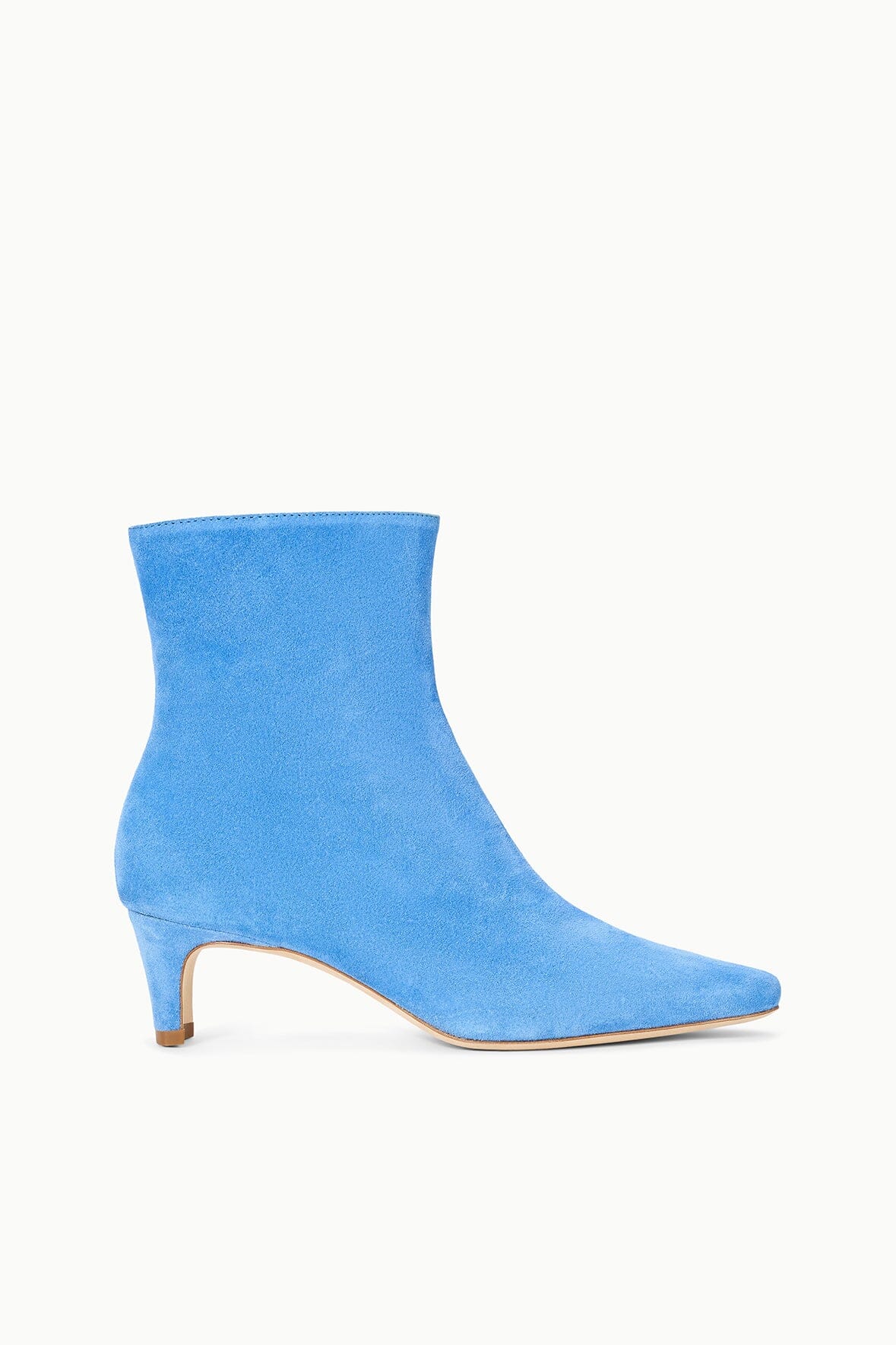 Wally Ankle Boot Blue Suede | STAUD Classic