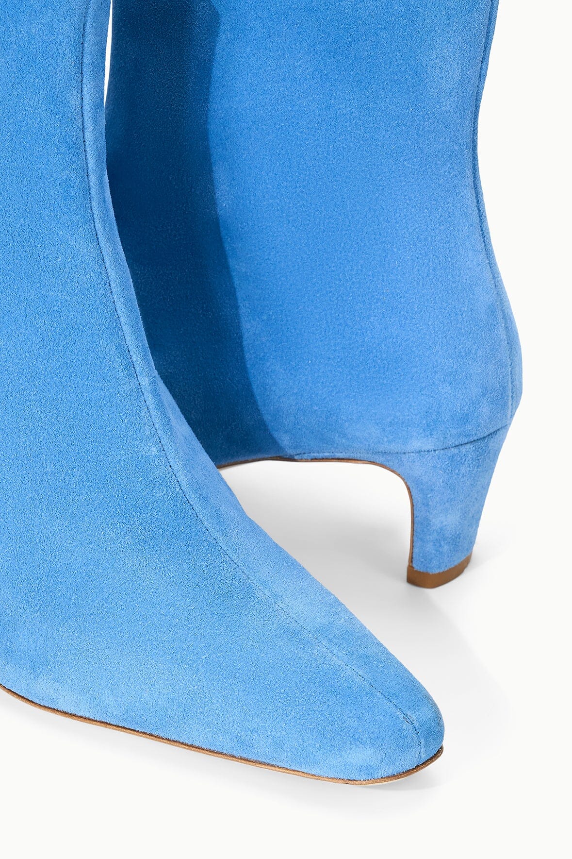 Wally Ankle Boot Blue Suede | STAUD Classic